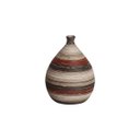 Ver imagem 1 de Vaso Decorativo de Mesa Vermelho e Marrom Mimo G Terracota 17x12 cm