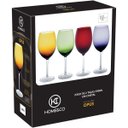 Ver imagem 2 de Jogo 2 Peças Taça de Vidro 590ml Verde 23x9x9cm Vinho Água Espumante Champagne
