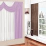 Cortina Paris 4 Metros Tecido Malha- Lilás/Branco - 2