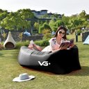 Ver imagem 3 de Sofá de Ar Inflável Camping Bag Saco de Dormir Preto VG+ VG Plus