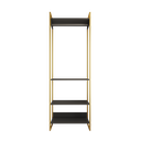 Ver imagem 2 de Modulo Closet Industrial Cabideiro Ferro Dourado Preto