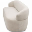 Ver imagem 6 de Sofá 3 Lugares Living Orgânico Sala de Estar 170cm Conka F05 Veludo Bege - Mpozenato