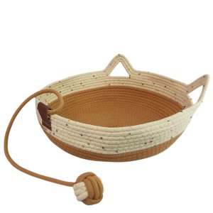 Cama de Gato Cestinho Ninho Felino Pet Arranhador Caminha Rasqueadora Confortavel Bichinho Animais e