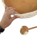 Ver imagem 5 de Cama de Gato Cestinho Ninho Felino Pet Arranhador Caminha Rasqueadora Confortavel Bichinho Animais e