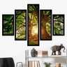 Quadro Mosaico 5 Partes A Árvore Com Moldura Quero Mais Quadros MOP5 - 1