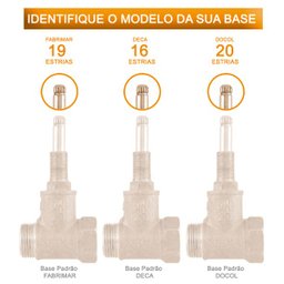 Acabamento Quadrado Registro Lucca 1/2 3/4 E 1 Metal - Fabrimar - 6