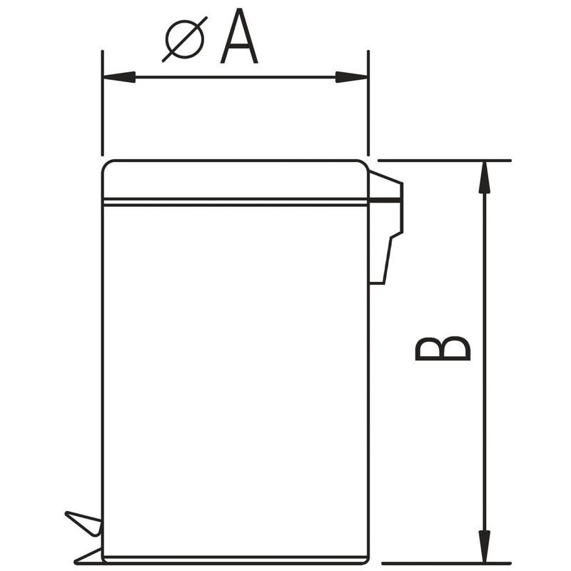 Lixeira Aço Inox com Pedal e Balde Removível 3 Litros Tramontina 94538/103 - 2