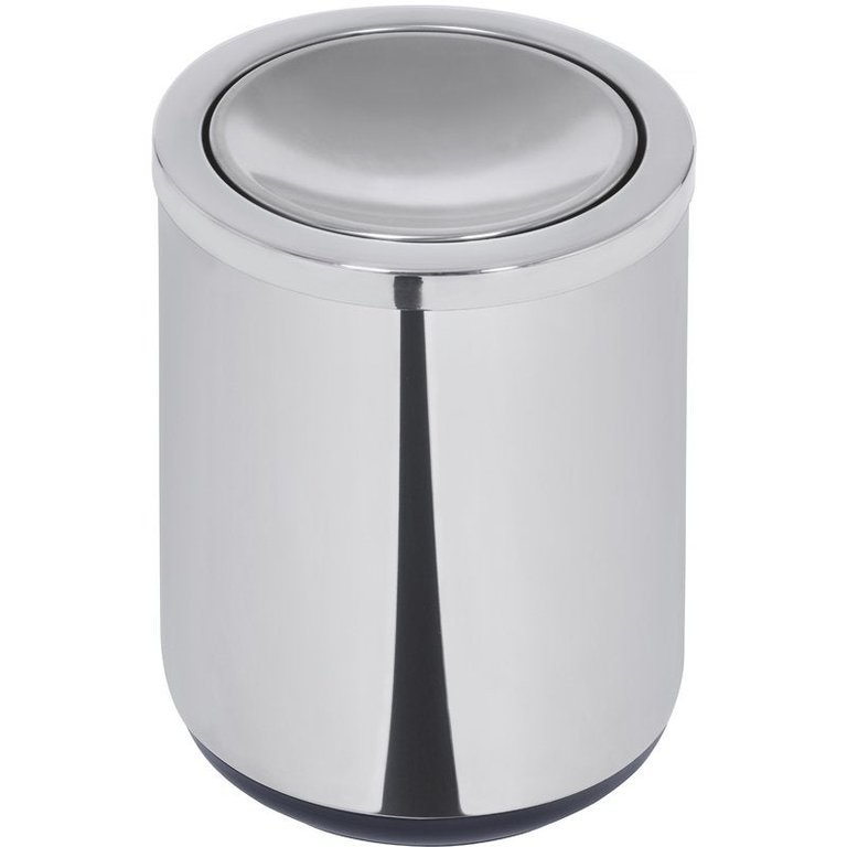 Lixeira Inox Cápsula com Tampa Basculante 10 Litros Tramontina 94540/022