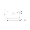 Ver imagem 3 de Cuba Tramontina de Embutir Lavínia Inox Alto Brilho 47x30cm 94022/207