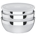 Ver imagem 3 de Jogo de Potes Tramontina Freezinox em Aço Inox com Tampa Plástica 3 Peças