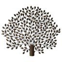 Ver imagem 1 de Árvore Artesanal de Ferro Com Folhas Wavy Para Decoração de Parede Libertas Rosas Artesanato Árvore 