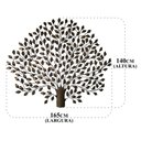 Ver imagem 2 de Árvore Artesanal de Ferro Com Folhas Wavy Para Decoração de Parede Libertas Rosas Artesanato Árvore 