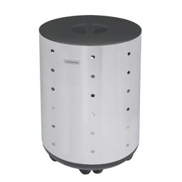 Cesto de Roupa Bella Inox com Tampa em MDF Preto 35 Litros Tramontina 94540/404 - 1