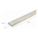 Ver imagem 2 de Kit 6 Ripas Madeira Pinus Maciça 100x6x1,8cm Lixadas