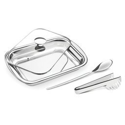 Conjunto para Assar e Servir Inox 3 Peças Cosmos 64310/114 Tramontina - 1 Conjunto para Assar e Servir Inox 3 Peças Cosmos 64310/114 Tramontina - 1