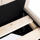 Ver imagem 6 de Cama Queen Ayla com Cabeceira Estofada Linho 218cm x 180cm Cinza Casavee