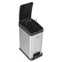 Ver imagem 2 de Lixeira Retangular Simples Inox 15 Litros 94538/215 Tramontina