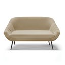 Ver imagem 3 de Kit 01 Namoradeira 02 Lugares e 02 Poltronas Giovana Suede Marrom Rato Pés Palito De Ferro - D'