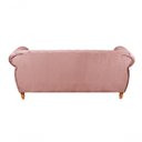 Ver imagem 2 de Sofá Nobreza 3 Lugares Fixo 203cm Rosê Veludo Chesterfield Clássico Bella Decor
