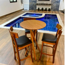 Ver imagem 2 de Mesa Alta Bistrô 60cm de Diâmetro, Bar, Restaurante, Lanchonete - Freijó