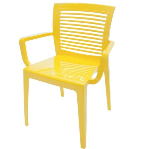 Cadeira Victória com Braço Amarela Tramontina 92042/000