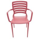 Ver imagem 2 de Cadeira Sofia Encosto Vazado com Braço Vermelha 92036/040 Tramontina