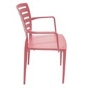 Ver imagem 3 de Cadeira Sofia Encosto Vazado com Braço Vermelha 92036/040 Tramontina