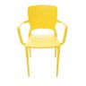 Cadeira Safira com Braços Encosto Fechado Amarelo 92049/000 Tramontina - 2