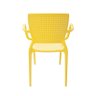 Cadeira Safira com Braços Encosto Fechado Amarelo 92049/000 Tramontina - 4