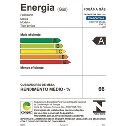Cooktop Tramontina 5 Bocas Gás Vidro Brasil 5Gg 70 94708/501 - 3 Cooktop Tramontina 5 Bocas Gás Vidro Brasil 5Gg 70 94708/501 - 3