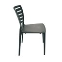 Ver imagem 3 de Cadeira Tramontina Sofia em Polipropileno Preto com Encosto Horizontal