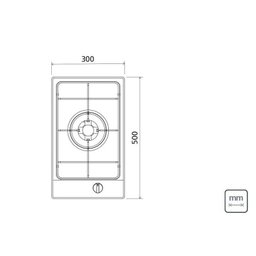 Cooktop Tramontina 1 Boca Gás Inox Dominó 1gx Tri 30 94700/111 - 3 Cooktop Tramontina 1 Boca Gás Inox Dominó 1gx Tri 30 94700/111 - 3