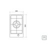 Cooktop Tramontina 1 Boca Gás Inox Dominó 1gx Tri 30 94700/111 - 3