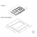 Ver imagem 2 de Cooktop a Gás Dominó Acendimento Superautomático 2 Queimadores Inox - Tramontina 94700/214
