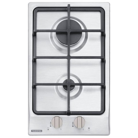 Cooktop a Gás Dominó Acendimento Superautomático 2 Queimadores Inox - Tramontina 94700/214