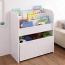 Ver imagem 1 de Organizador de Livros com Baú Infantil Austin 100% Mdf