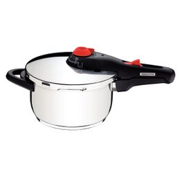 Panela de Pressão com Cozi-Vapore Ø 22 cm Aço Inox SOLAR 4,5 Litros Tramontina 62513/222 - 1