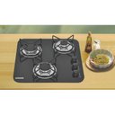 Ver imagem 3 de Cooktop Tramontina 3 Bocas Gás Vidro Brasil 3gg 45 94726/501