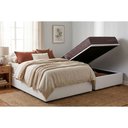 Ver imagem 2 de Cama Box Baú Novo + Colchão Molas Kappesberg Ensacadas Inverno Verão + Base Crc Courano White