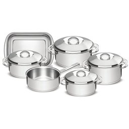 Conjunto de Panelas Aço Inox 6 Peças SOLAR Tramontina 65500/000 - 1