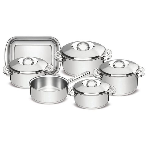 Conjunto de Panelas Aço Inox 6 Peças SOLAR Tramontina 65500/000