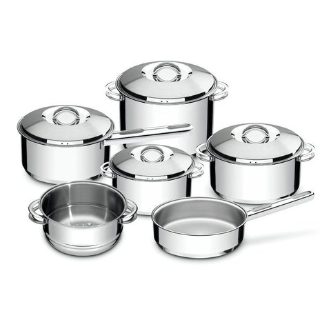 Conjunto de Panelas Solar 6 Peças Aço Inox Tramontina 65500/040