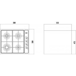 Cooktop Tramontina 4 Bocas Gás Inox Brasil 4Gx 60 94701/501 - 2