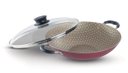 Ver imagem 2 de Panela Wok ø 36cm com Tampa de Vidro 6,6 litros Vermelha Paris Tramontina 20545/736
