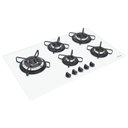 Ver imagem 2 de Cooktop 5 Bocas Tramontina 94709/371 Vidro Temperador Branco 5gg Tri 90