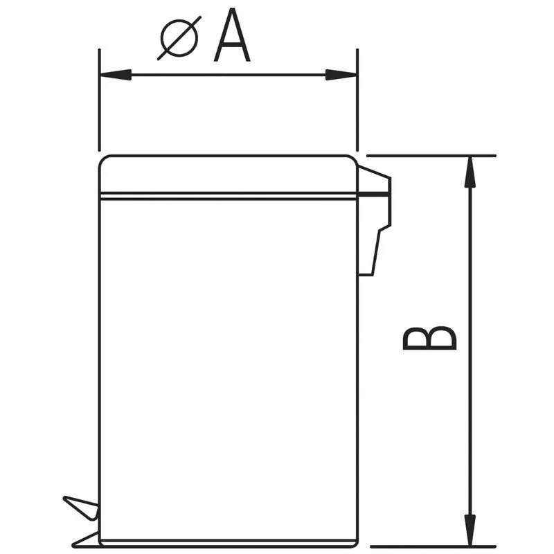 Lixeira Inox com Pedal Tramontina Brasil com Acabamento Polido e Balde Interno Removível 20 L - 2