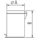 Ver imagem 2 de Lixeira Inox com Pedal Tramontina Brasil com Acabamento Polido e Balde Interno Removível 20 L