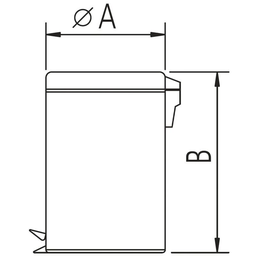 Lixeira Inox com Pedal Tramontina Brasil com Acabamento Polido e Balde Interno Removível 20 L - 2