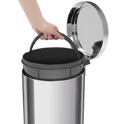 Lixeira com Pedal Inox 5l Redonda 94538/105 - Tramontina - 2