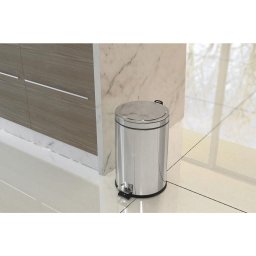 Lixeira com Pedal Inox 5l Redonda 94538/105 - Tramontina - 5